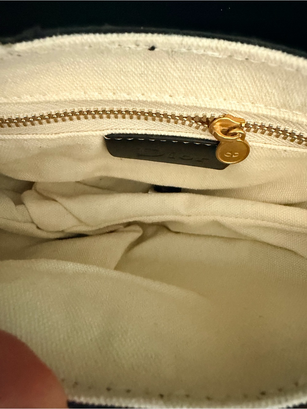 Navy Oblique Saddle Bag - Picture 4 of 4